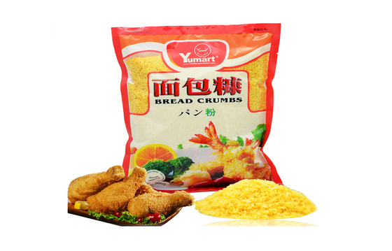 Miettes de pain japonaises de Panko de plaine jaune de blé