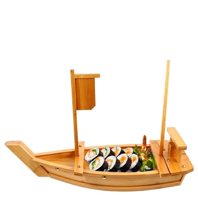 La portion en bambou de nourriture de sashimi japonais usine le bateau de sushi de 200cm