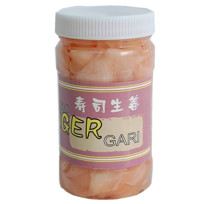 Emballage mariné rouge-rose naturel du gingembre 160g 190g 340g de sushi