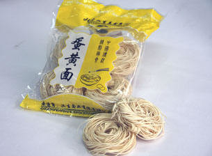 Nouilles ovales d'oeufs d'Udon de la forme ronde 400g à faible teneur en matière grasse