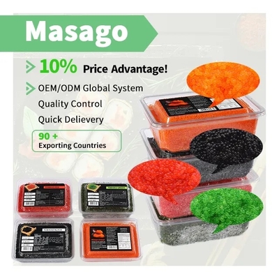 500g a assaisonné des cuisines de Roe Masago Orange For Japanese de capelan