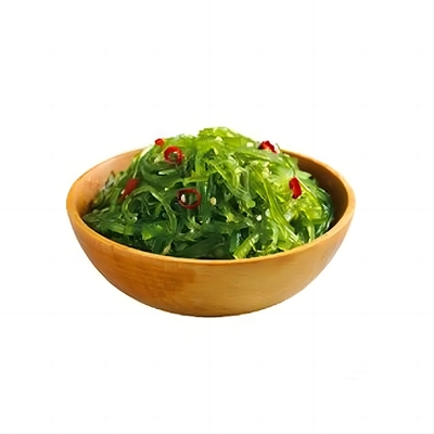 Salade surgelée naturelle de l'algue 1kg du Japon dans le sachet en plastique