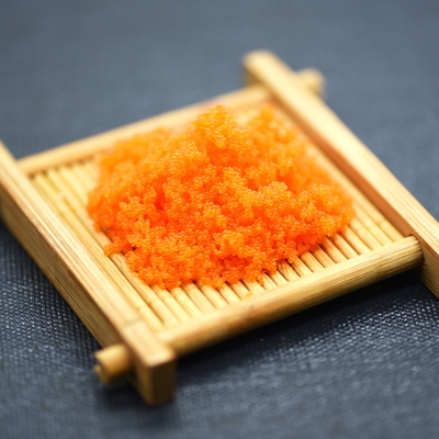 Capelan surgelé d'oeufs de poissons volants de sushi d'oeufs de poissons de capelan de Masago Tobiko