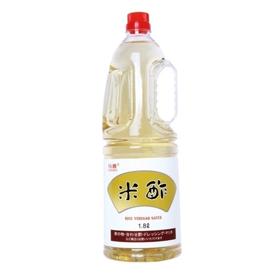 Vinaigre fermenté naturel de riz de sushi dans le baril mou en verre 18L de la bouteille 500ml