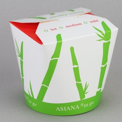 Boîte de papier dure à emporter Tray Kraft Food Noodle Box de rectangle jetable