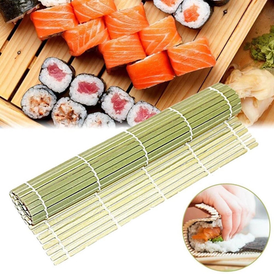 roulement en bambou vert Mat Japanese Sushi Roller de sushi de 27*27cm