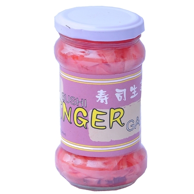 340g Ginger Slice White And Pink mariné doux chinois dans la bouteille