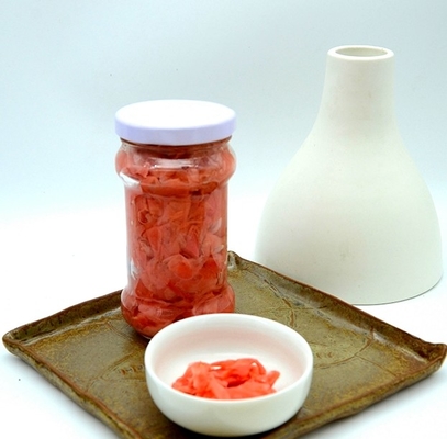 Emballage mariné rouge-rose naturel du gingembre 160g 190g 340g de sushi