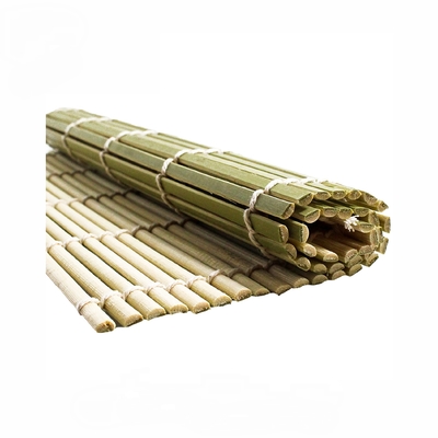 Roulement en bambou Mat Heat Resistant de sushi naturels verts de 24cm 27cm