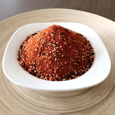 Paquet sec de bouteille de l'assaisonnement 50g de poivre de sauce à piments de Togarashi Shichimi