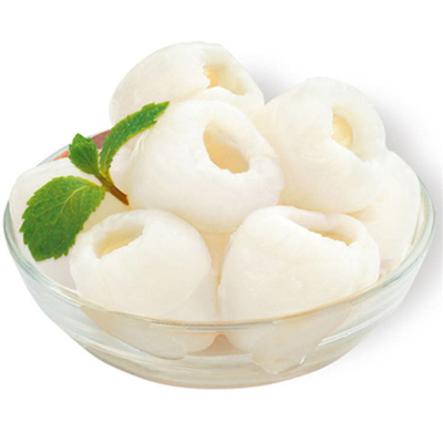 Le litchi a mis en boîte la totalité de litchi de légumes fruits/cassé en sirop léger