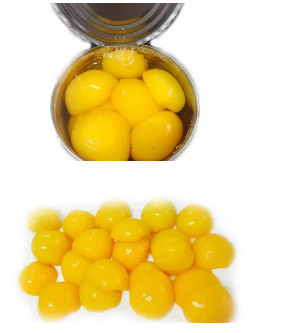 Pêche jaune en boîte par fruit instantané en sirop léger 425g 820g
