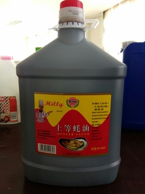 sauce chaude chinoise à huître d'assaisonnement de pot de basse du sodium 5L sauce à huître