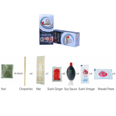 La fabrication de sushi de DIY a placé 4 personnes servant le kit avec l'OIN de HACCP a approuvé