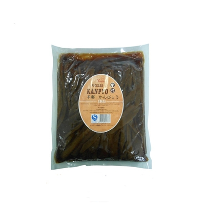 Kanpyo assaisonné par sushi a mariné la bardane dans les sachets en plastique 1000g